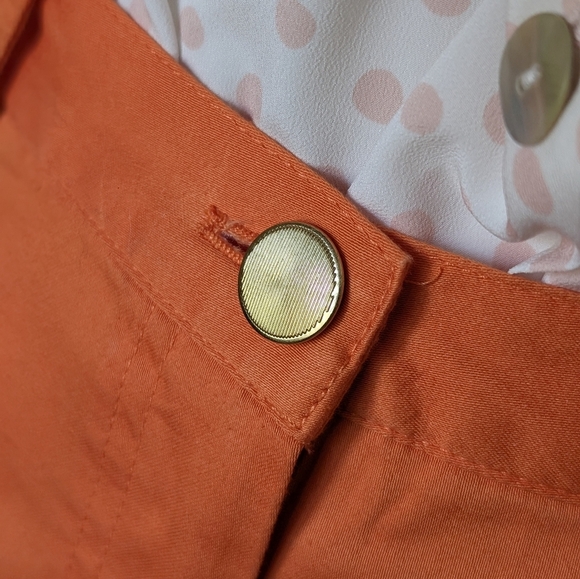 Ruby Rd. Women's Size 10P Orange Pedal Pushers Pants - Picture 4 of 11